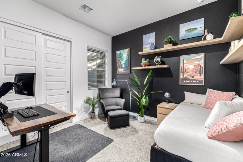 Bedroom 2 with Custom Accents