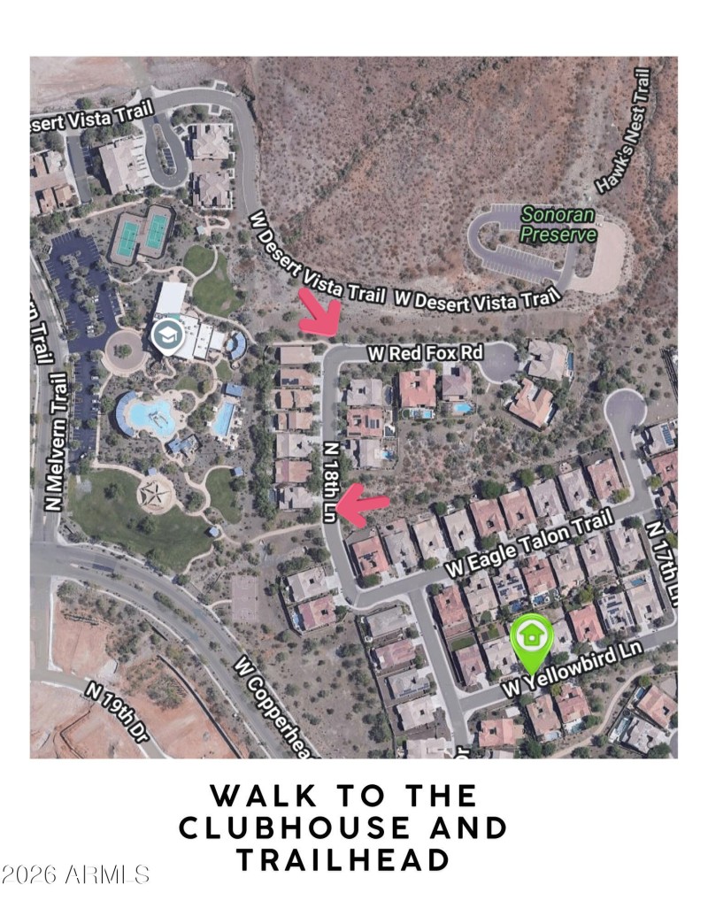 WALK TO THE CLUBHOUSE AND TRAILHEAD