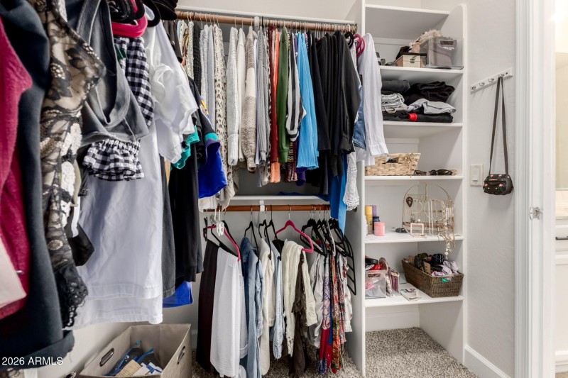 Primary walk in closet