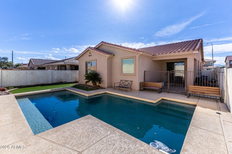 Backyard & pool