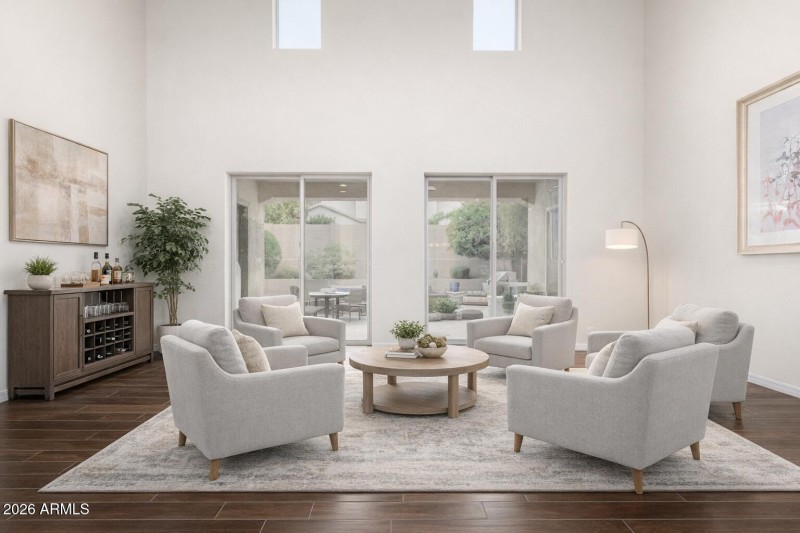 Staged Living Room Use