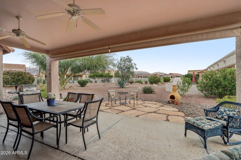 Expansive Back Patio