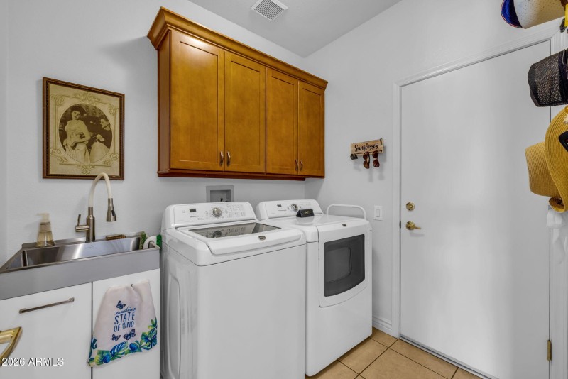 Indoor Laundry with Utility Sink