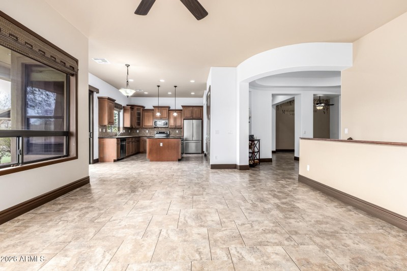 Open Concept Kitchen & Living
