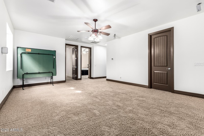 Large Bonus Room with Ceiling Fans