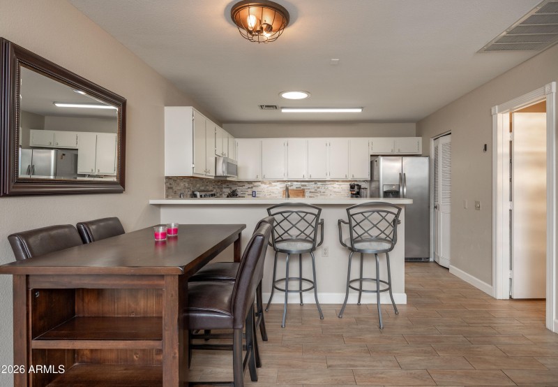 Dining Area w/kitchen view