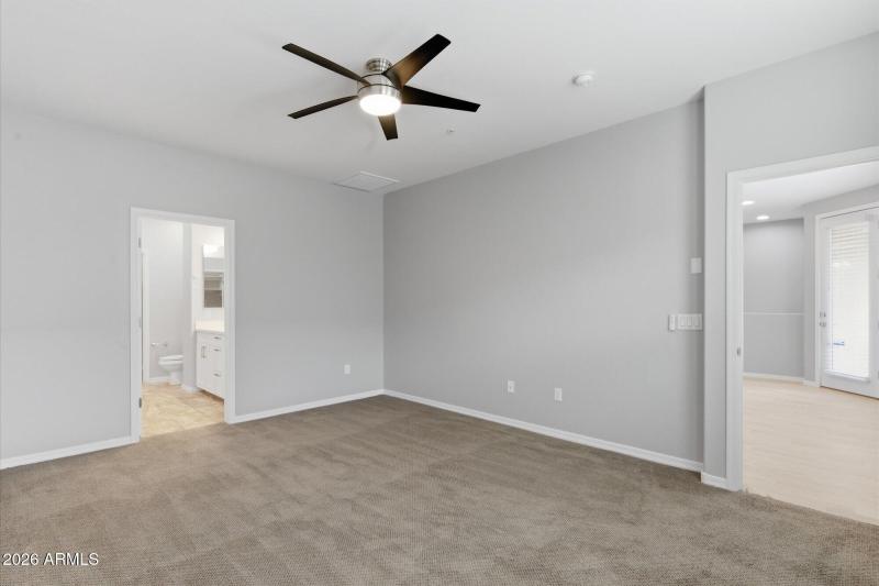 Primary Bedroom to Entry and Bathroom