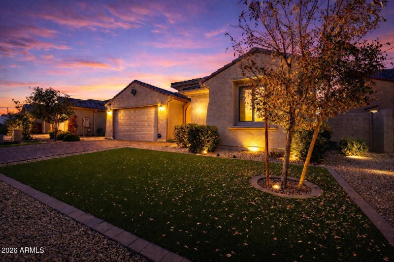 Twilight side view