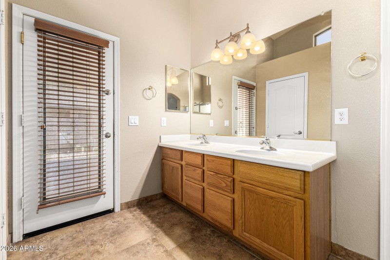 Primary Bathroom with Dual Vanity
