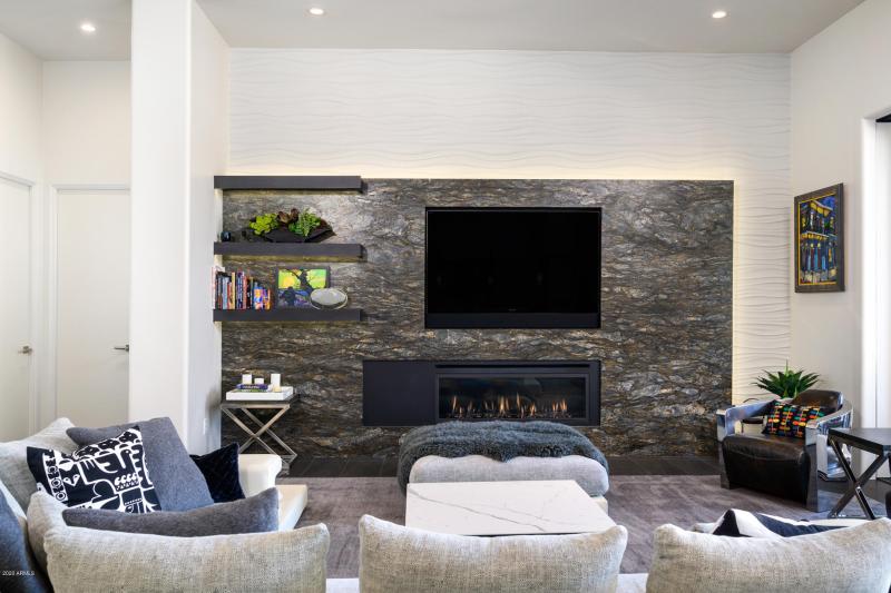 Family room with Gas Fireplace