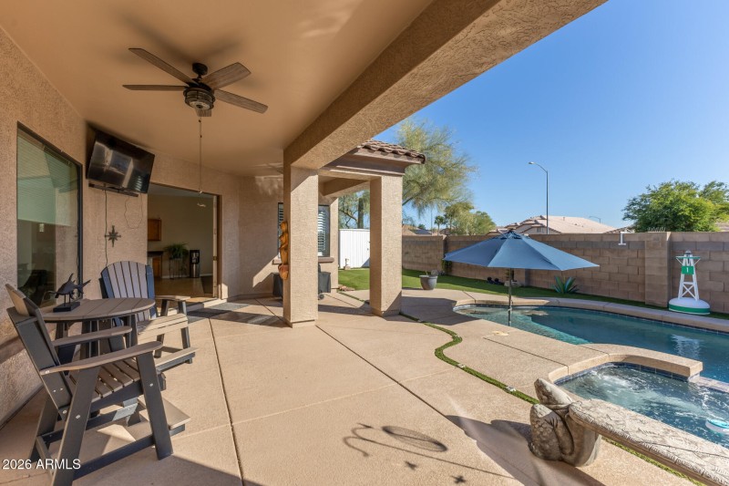 Covered patio