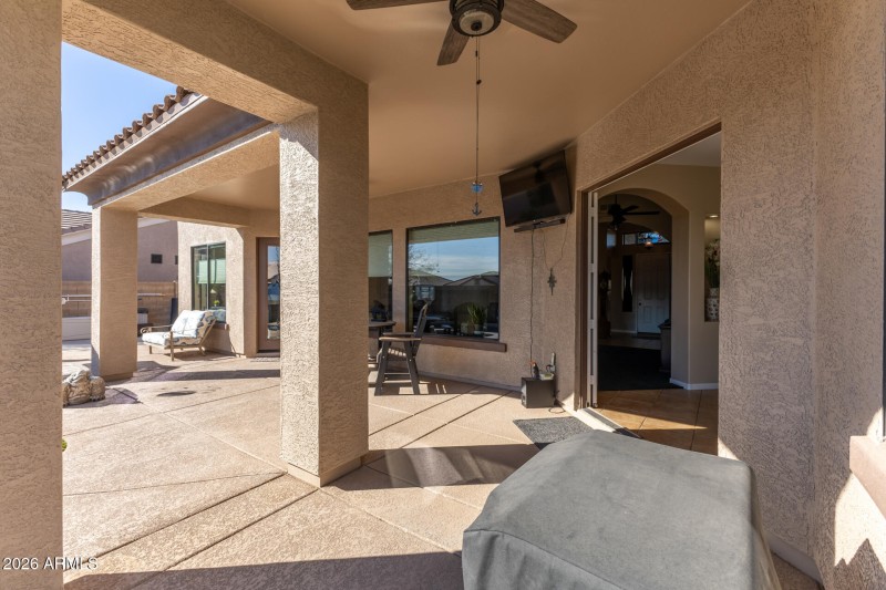 Covered patio