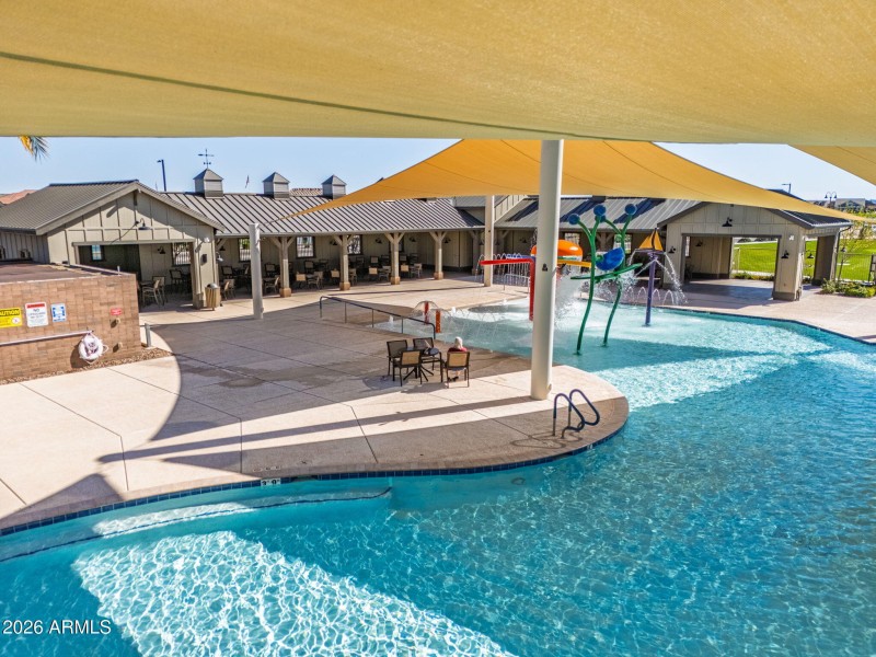 Covered pool area