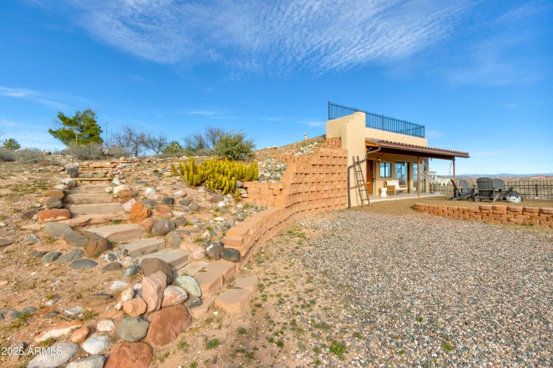 Path to Rooftop Deck