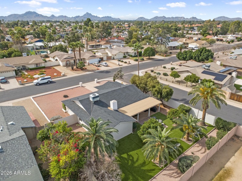 Aerial View of Backyard