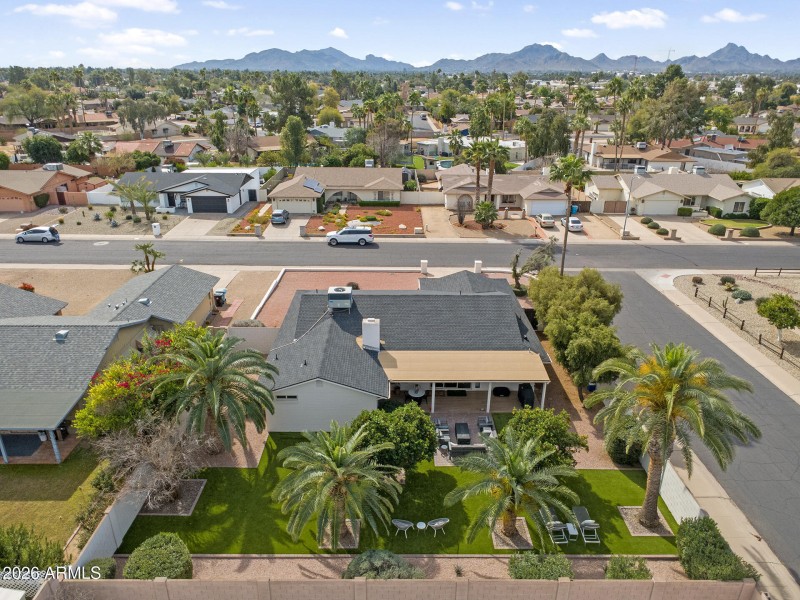 Aerial View of Backyard