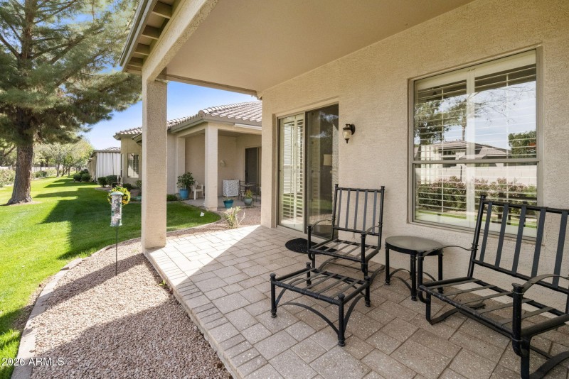 Covered patio
