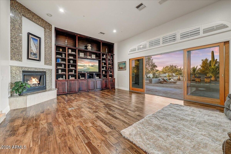 Living Room with Fireplace