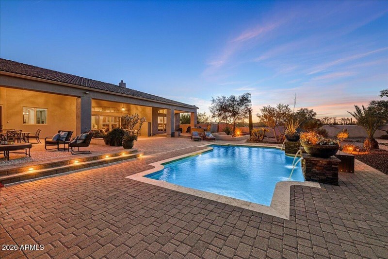 Stunning Pool with 4 Waterfall Features