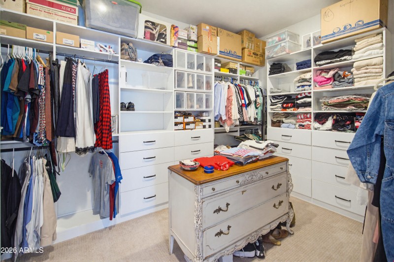 Primary closet