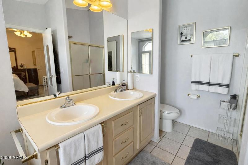 Primary bathroom - double sinks