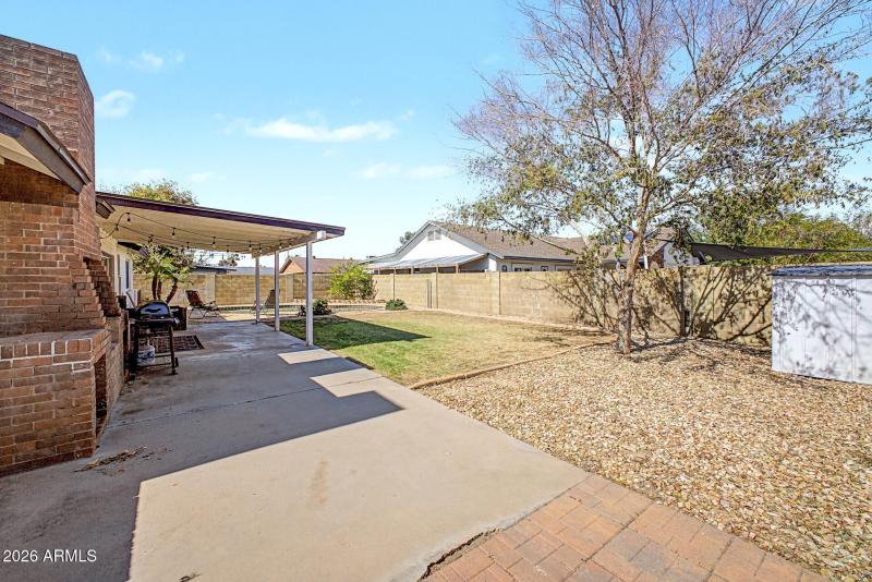 Huge backyard