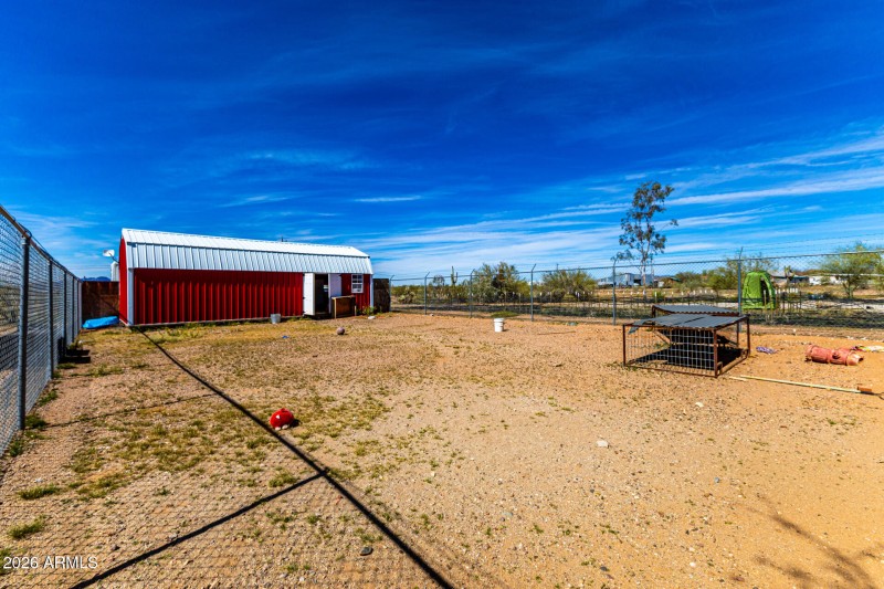 Fenced Custom Shed
