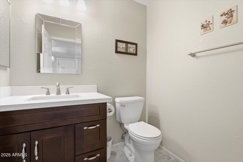 Downstairs powder room