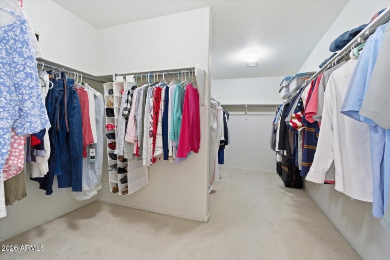 Huge walk in closet!