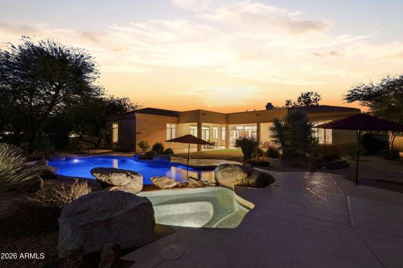 Night Back Yard