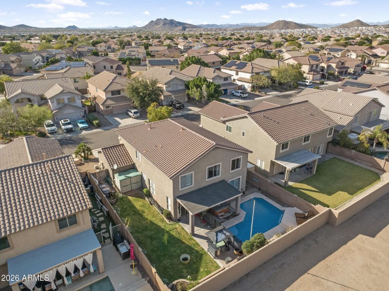 Aerial View of Backyard