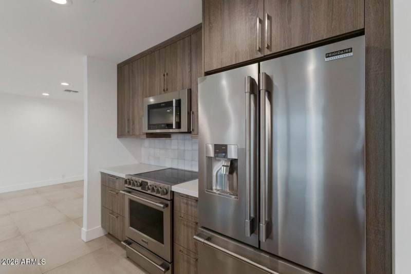 Professional grade stainless appliances.