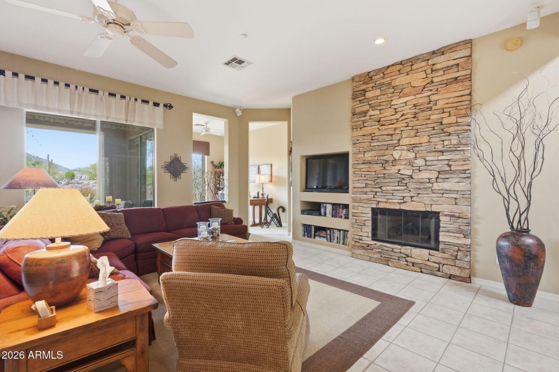 Cozy Gas Fireplace