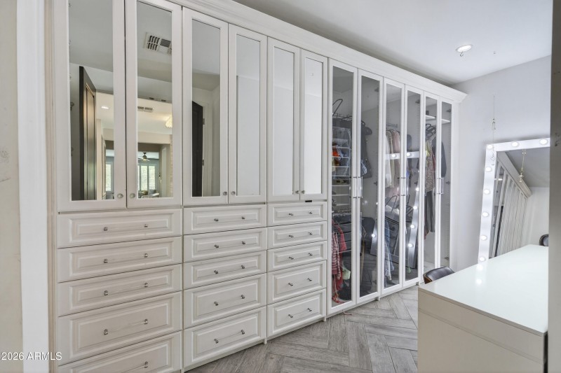 Primary closet