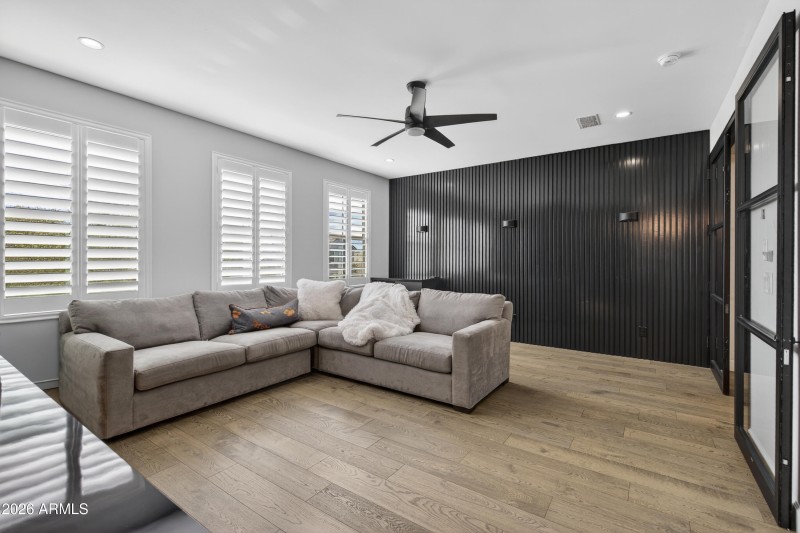 Upstairs living