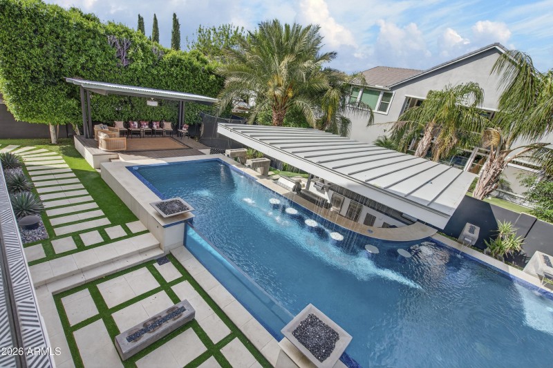 Ariel View of pool