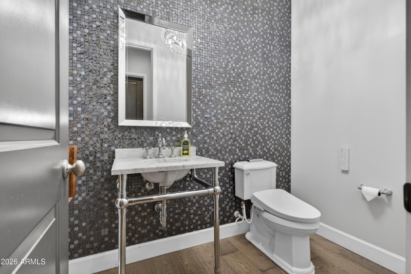 Downstairs powder room