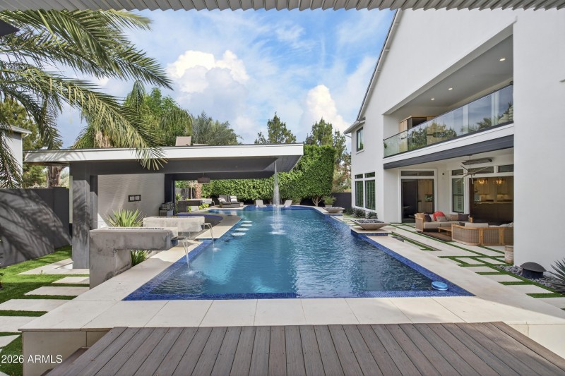 View from upper pool deck