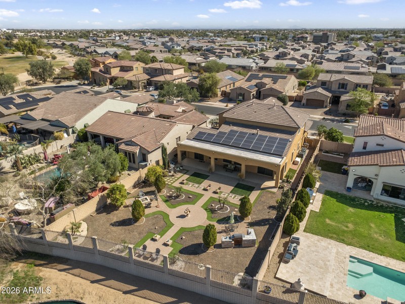 Aerial View of Backyard