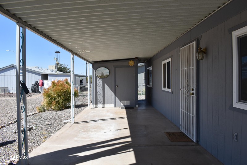 South facing patio