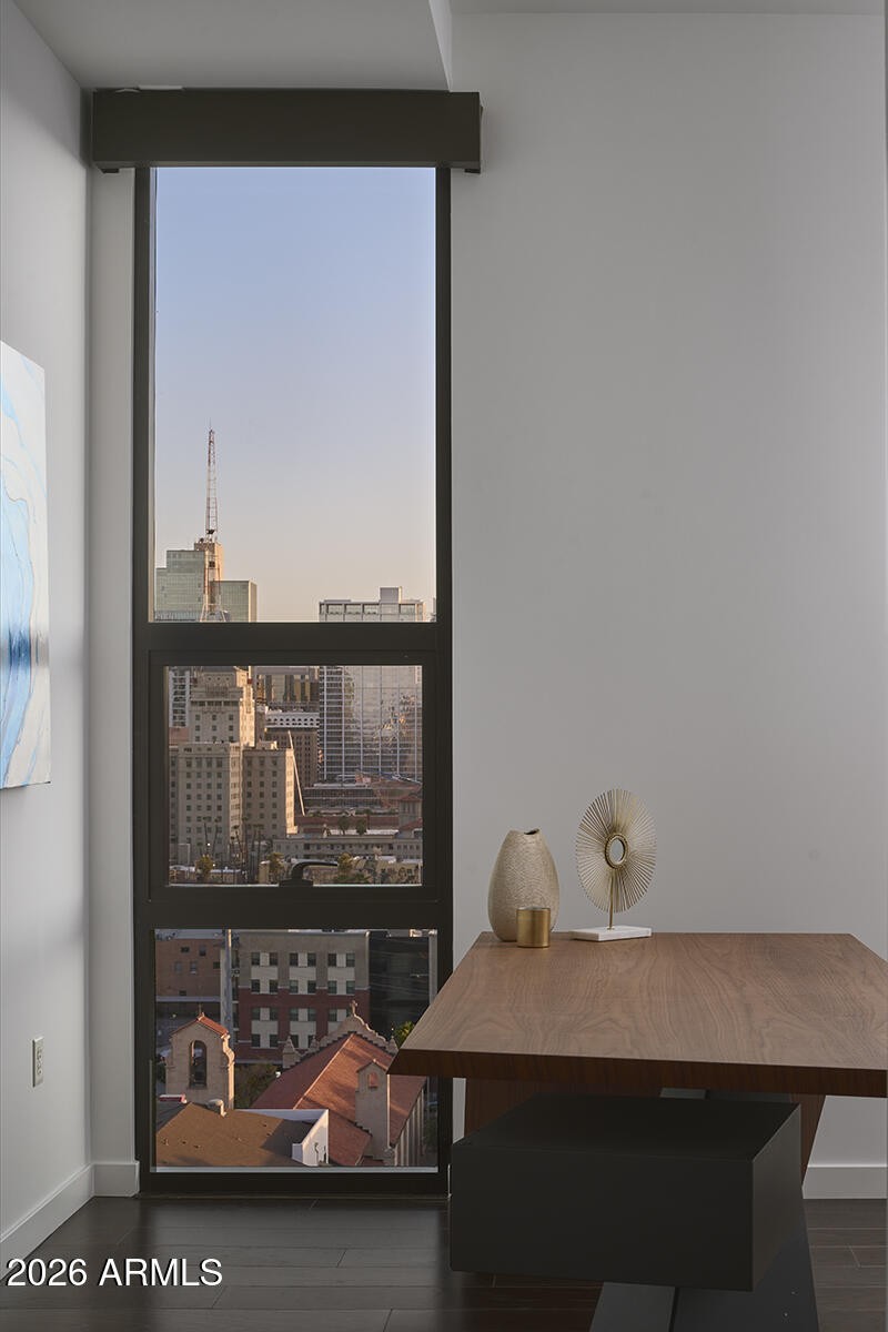 Office with Skyline Views
