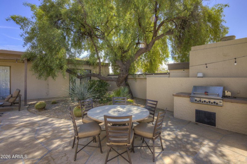 Backyard dining