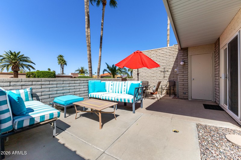 Patio & storage - back of home