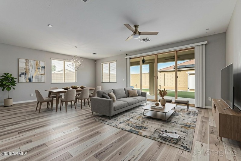 Great Room Virtually Staged