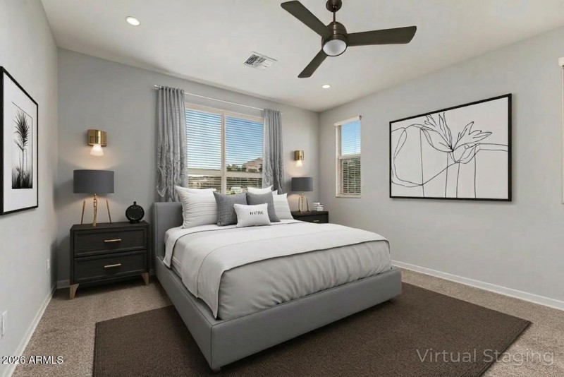 Primary Bedroom Virtually Staged
