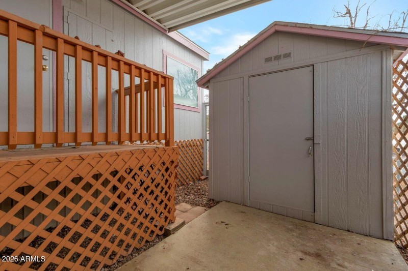 Oversize Shed for additional storage