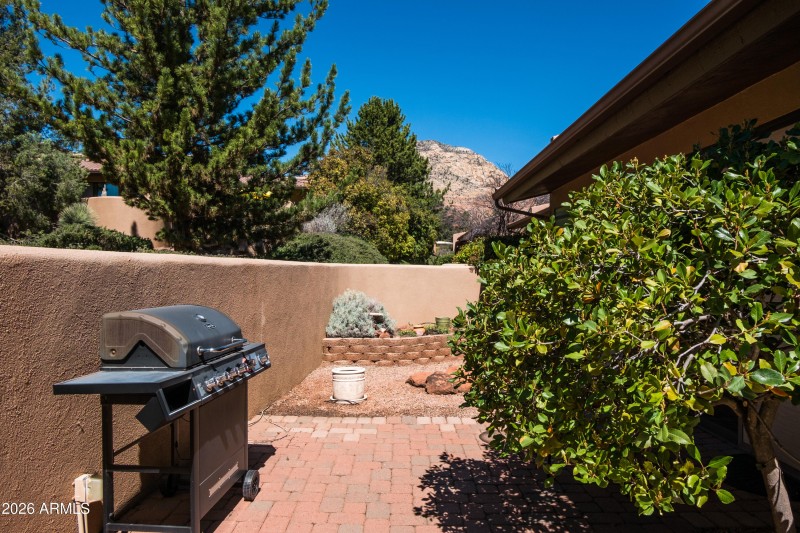 Rear patio