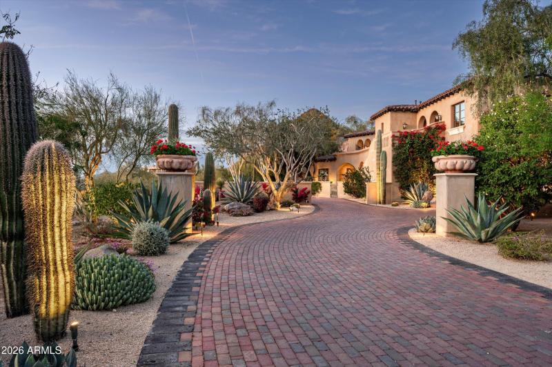 Long winding driveway