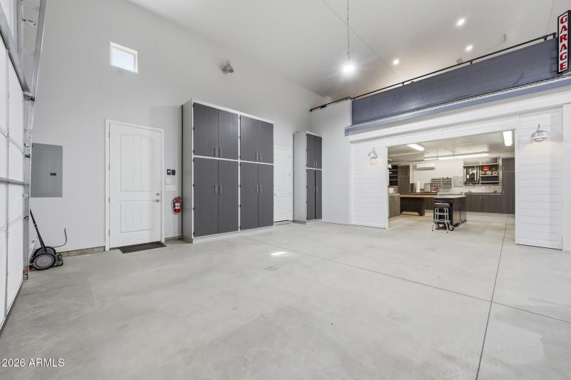 Storage cabinets included