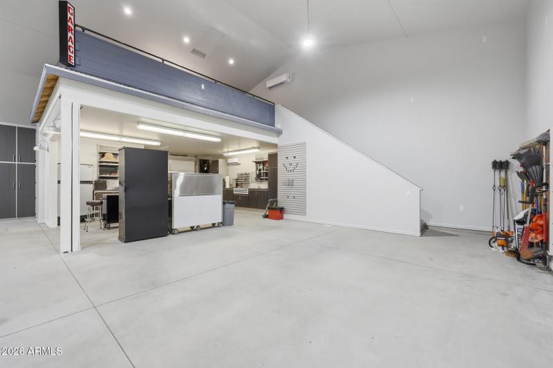 View towards the loft stairs
